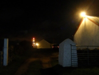 Loughie McCuaig's Christmas tree shaped lights at Mount Grand.